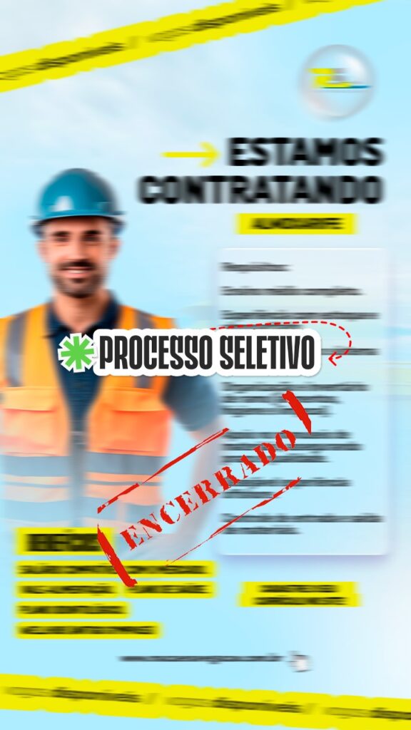 📦 Encerradas as inscrições para a vaga de Almoxarife